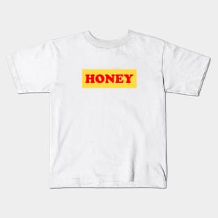 Honey Yellow Box Logo Kids T-Shirt